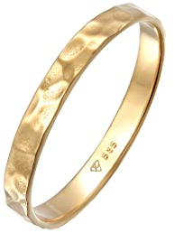 Elli Ring Damen Band Basic Partner in 585 Gelbgold