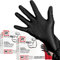 R MOVE 50+50 Guanti in nitrile Diamond 8,5 gr. +140% di SPESSORE rispetto al 3,5 gr Guanti antiscivolo, Grip su tutto il palmo per una perfetta presa, Guanti da lavoro antiscivolo (M (8), Nero)
