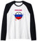 Russland Fußball Russische Flagge Fan Trikot Raglan