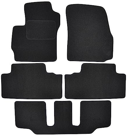 J&J AUTOMOTIVE | Velours Fußmatten Autotepiche Passend Für 5 2005-2010 (7 Sitze) 5 TLG, rutschfeste Untregrund, Verstärkt Im Pedalbereich