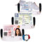Porte Carte Pare Brise Handicapé PMR VTC Taxi | Support Carte HANDICAPE | PMR | VTC | Permis Taxi - Ambulance | Ticket de stationnement | Support Autocollant | Carte Professionnelle (Garantie) (3)