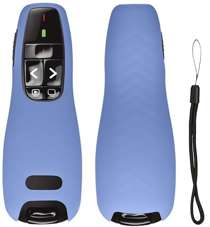 kwmobile Laserpointer Silikonhülle kompatibel mit Logitech R 400 Hülle - Silikon Case für Pointer - Remote-Klicker Schutzhülle - Hellblau