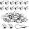 150 Pezzi Manicotto in Alluminio M4 Ghiere in Alluminio Morsetti in Alluminio Morsetto Maniche per 4 mm Corda in Acciaio Fune Cavo