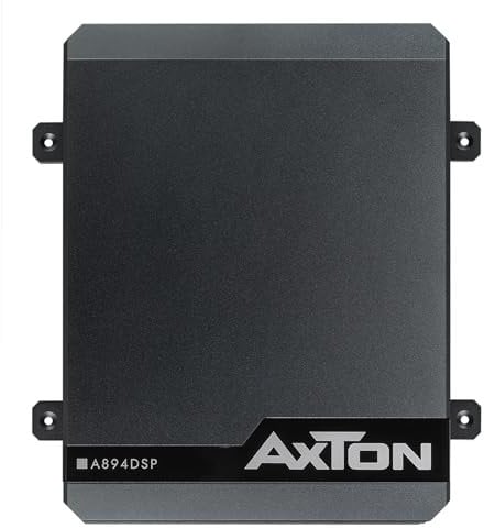 AXTON A894DSP – 8.1 Kanal Endstufe mit DSP, Auto Verstärker mit digitalem Soundprozessor, Handy App-Steuerung, Bluetooth Audio Streaming, Hi-Res Audio optional