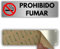LEIASA | Señal Adhesiva Prohibido Fumar - 5x18cm - Grosor 0.8 mm - Aluminio - Rótulo de No Fumar - Signo Sin Tabaco - Cartel Adhesivo 3M No Fumar - Señal Prohibido Fumar