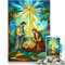 1000-teilige Puzzles für Teenager Lernspiele DIY Spielzeug Weihnachtskrippe Buntglas Einzigartige Wohndekoration und Geschenke38x26cm
