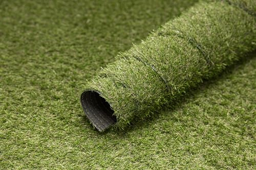 AKCILA Kunstrasen AIMSLEY 21mm 150x150 cm Kunstrasen für Balkon, Terrasse, Garten, Poolbereich, weich Wasserdurchlässig Grün Artificial Grass, Outdoor Kunstrasen Rollrasen mit Meterware, Rasenteppich