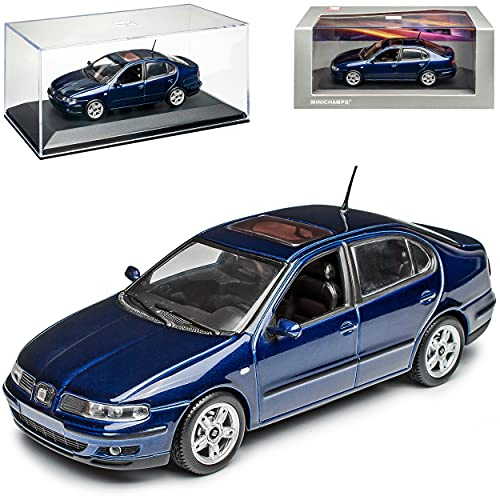 Minichamps Seat Toledo II Typ 1M Limousine Dunkel Blau 1998-2004 1/43 Modell Auto