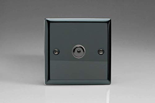 Varilight V-Pro IR, 1 Gang, 100 Watt IJ Remote Control/Touch Master LED Dimmer, Classic Iridium Black Finish
