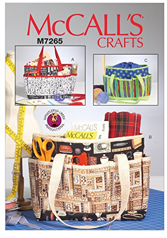 McCall's Muster 7265 OSZ, Projekt-Tragetaschen, Baumwolle, Mehrfarbig, Einheitsgröße