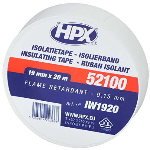 OPTION TAPE SPECIALTIES HPX IW1920 PVC-Band, weiß, für Elektriker, 19 mm x 20 m