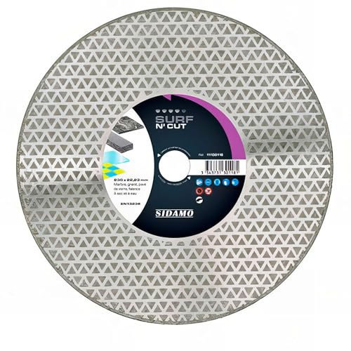 Disque diamant SURF N' CUT D. 125 x 22,23 x H 3 mm Marbre/granit - 11130116 - Sidamo