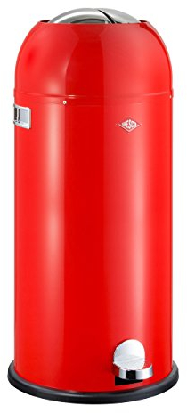 Wesco Kick Master Maxi, Poubelle, tretabfallsammler, Poubelle, Rouge, tôle d'acier, 40 L, 180731-02
