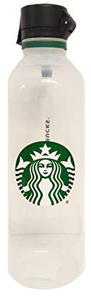 STARBUCKS Siren - Bottiglia d'acqua riutilizzabile in plastica trasparente, 71 cl