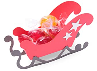 Sizzix 663405 3-D Sleigh by Georgie Evans Stanzschablonen, Papier, Mehrfarben, Einheitsgröße