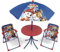 ARDITEX Set de Mesa Infantil, 2 Sillas y Sombrilla Patrulla Canina, Azul y Rojo