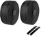 GORIX Lenkerband Lenkergriffband + 2 Lenkerstopfen 2 Farben Rennrad Mountainbike Radfahren (GX-063BD) (Schwarz × Grau)