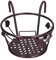 Tissting Support Fleurs Rond Crochet, Jardiniere Balcon Supports Métal Pot Plante Garde Corps Suspendu Clôture pour Balcons,Jardin(Bronze)