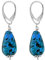 Venetiaurum - Boucles d'oreilles pour femme avec gouttes en verre de Murano original et argent 925 - Bijou certifié Made in Italy