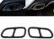 Für CLA SLK R172 SL R231 2Pcs Rostfreier Stahl Auspuffblende Zierrahmen Quad Outlet Verkleidungen der Hinteren Auspuffrohrabdeckung, Auto Auspuffrohr Heck Kehle Rahmen