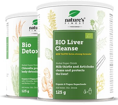 Nature's Finest by Nutrisslim Détox Foie - BIO Détox et Liver Cleanse Détox et Réparation - Mélange de Superaliments Naturels avec Extrait de Chardon-Marie, Artichaut, Spiruline, Chlorelle