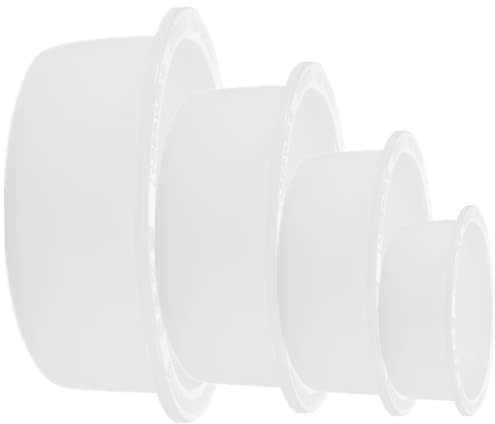 4 tiefe Silikonformen für Kunstharz – runde Formen 7,6 x 5,1 cm, 12,7 x 5,1 cm, 17,8 x 5,1 cm, 22,9 x 5,1 cm – Epoxidharz-Formen für Blumen-Konservierung