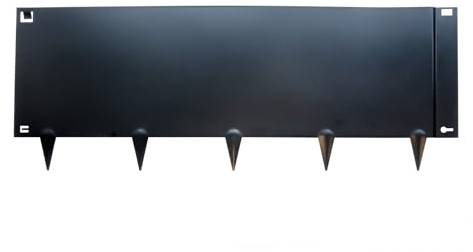 Wovar Rasenkante Metall Schwarz 40 x 106 cm Flexibel - Pro Stück- Beetumrandung - Beetbegrenzung - Beeteinfassung