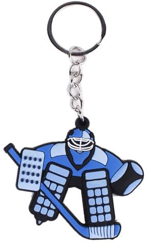 XINYIN Eishockey Sport Anhänger Schlüsselanhänger Cartoon Wintersport Charm Schlüsselanhänger Autoschlüssel Halter Tasche Anhänger Handtasche Zubehör Eishockey Schlüsselanhänger