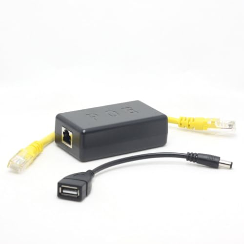 DSLRKIT 2.5G Gigabit Active PoE Splitter 5V 4A USB Type A femelle 1000m Ethernet 802.3at