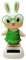 Luckxing Solar Spielzeuge Figuren, Solar Wackelfigur Auto Solar Wackelhase Mit Karotte Ostern Wackelfigur Innen Dekoration des Autos Solarbetriebene Swinging Für Auto Haus Büro Deko