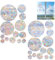 Landrain 26 Stück Wasserfest Abnehmbare Window Suncatcher Sticker, Vogelschutz für Glasscheiben Rainbow Spaces Prisma Fnsteraufkleber