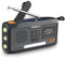 ration1 Kurbelradio DAB+, Tragbares Solarradio mit LED-Taschenlampe, 2000mAh Powerbank, Handkurbel, SOS-Funktion, Bluetooth, USB-C, für Camping und Notfall