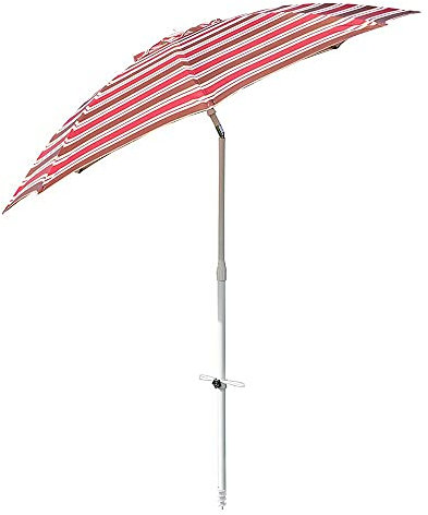 BGFYUSF 2,15 m runder Gartenschirm, neigbarer Sonnenschirm, Strandschirm, 8 Schirmstreben aus Fiberglas, für Strand, Pavillon, Terrasse, Markt, ohne Sockel