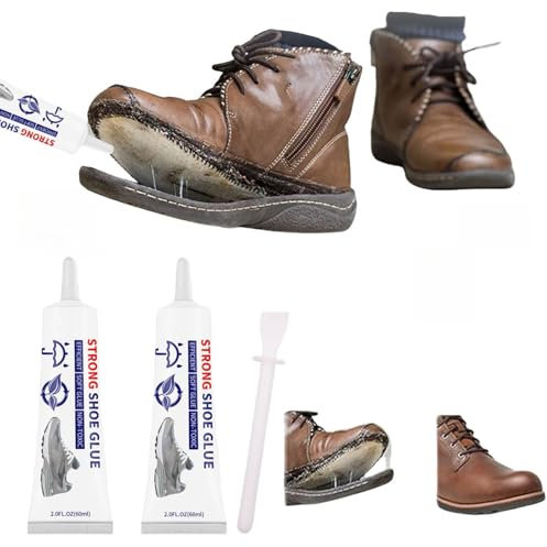 BAOSROY Schuhkleber Extra Stark Wasserfest,2pcs Schuhkleber Sohle,Schuhsohlenkleber,Schuhkleber Extra Stark,Transparent Schuhsohlenkleber,Schuhkleber Wasserfest Transparent, Kleber für Schuhsohlen