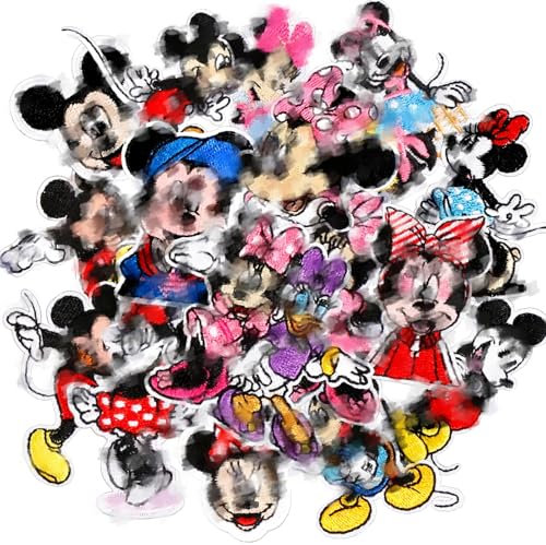 Flicken Zum AufbüGeln, Patches Zum AufbüGeln, AufnäHer Zum AufbüGeln Kinder, 16pcs Min BüGelpatch, Cute Sticker BüGelflicken Für Textilien Kinder, Kleidung Jacken RucksäCke Jeans, Diy T-Shirt