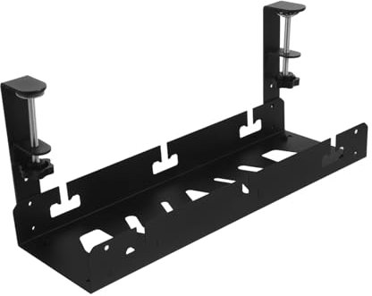 HOMSFOU Support De De Câbles Bureau Organisateur De Câbles Pratique pour Bureau Espace Et Installation Facile De Rangement pour Fils Et Multiprises