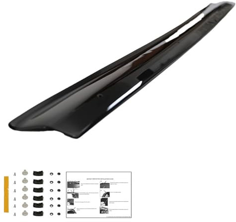 Oneway Motorhaubenschutz kompatibel mit Fiat Fiat Ducato 3. Gen. & Citroën Jumper & Peugeot Boxer 2006-2014 - Schwarz glänzend
