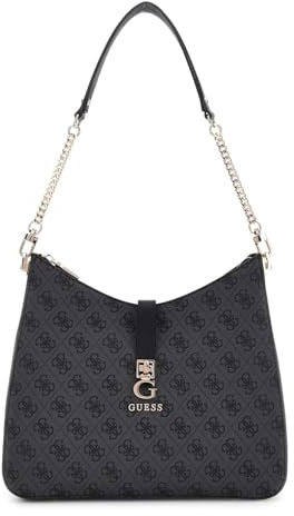 GUESS Zamira Hobo Shoulder Bag Coal Logo
