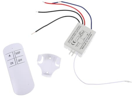 Gadpiparty Interrupteur à Télécommande Sans Fil Pour Plafonnier Contrôle De Luminosité Récepteur Inclus Fonctionnement Simple Design Moderne