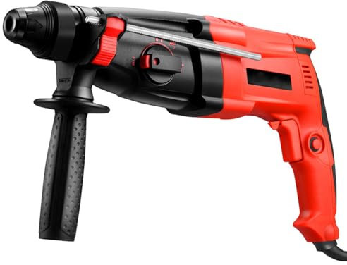 Hammer Drill 800W 220V Power Impact Drill 1200RPM Variable Speed Corded with 360° Rotating Handle and Depth Gauge for Drilling Brick, Wood, Steel, Concrete, and Masonry