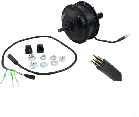 Eawfgtuw 36V 350W Fahrrad Hinterrad Nabenmotor Kit mit 9-poligem Kabel für E-Bike Umbau 16-29 Zoll Räder kompatibel (36V)