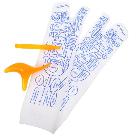 Massagesocken für Füße 1 Satz für Herren aus Polyester und Kunststoff | Reflexzonenmassage mit Trigger Point Sticks, Waschbar, für Zuhause und Unterwegs, 3 Stück Zubehörset