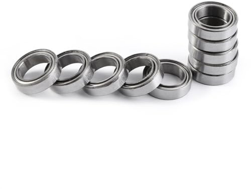 TOPINCN 6700ZZ Doppelt Geschirmte Dünnwandige Kugellager, 10 X 15 X 4 Mm, Geräuscharm, Lange Lebensdauer, für Verschiedene Miniaturprojekte