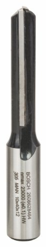 Bosch Professional Zubehör 2 608 628 464 Nutfräser 12 mm, D1 10 mm, L 40 mm, G 81 mm