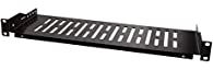 LogiLink SF1C25B - 19 Einschubfach (1 HE) für Stand-, Serverschränke mit mind. 150mm Tiefe, max. 10kg Tragkraft, Schwarz