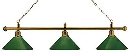 John West Billardlampe Leuchte Messing/Grün