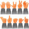 Willingood 10er Pack Mini Händs, Winzige Kleine Hände Fingerhände Fingerpuppen, Spielzeug Zaubertrick Tricky Toys Party Favor für Ostern Halloween Weihnachten Spielparty