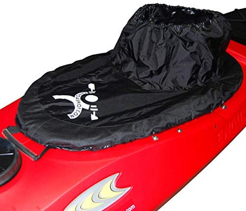 Paraspruzzi per canoa kayak (Nero)