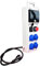 Carré Rouge - Coffret de Distribution Monophasé sur Prises 230V - 1 Sortie USB - Assemblé et Câblé, 6 Modules - Fabrication Française - 40 x 13,6 x 10,5 cm