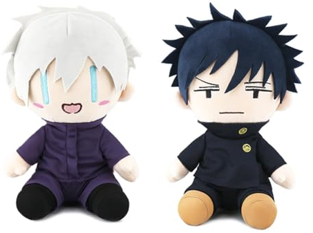 Xinchangda Gojo Satoru Kissen Figur Anime Fushiguro Megumi/Itadori Yuji Weiches Kissen Niedliche Anime Peripherie Geschenk 23CM